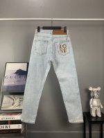 oc-485 Loewe 罗意威春夏欧洲专柜新款超A代购级别海外贸易公司订单货源，顶级原单高端男士定制时尚修身小直筒牛仔裤 颜色：图片色 尺码：M-Xxl 尺码