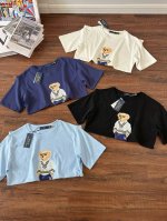90【款号：Rl001】Ralph Lauren/拉夫劳伦25Ss新款小熊印花圆领短袖 颈部主标Logo有二维码标，可以扫码验证，区别市面Low货。32支240