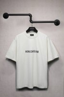 Aeniaa 巴黎镜面反字母Logo短袖T恤 克重240 工艺洗水处理 椭圆裂纹机印花 数码直喷网点工艺 对位整齐 无毛边 进口环保浆料刮浆 效果立体 字母清晰