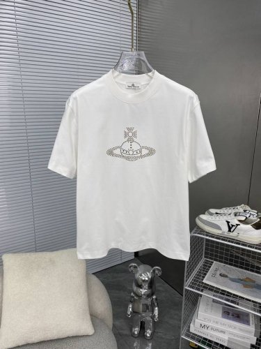 vw西太后 2025Ss春夏高品质情侣短袖T恤，高克重纯棉T恤，工艺品级别，重工工艺，尊享好货，车线做工符合精品要求，超级好搭配，品质及剪裁设计都堪称一流，高定