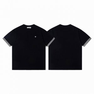 款号 Y170 迪奥Dior经典小标绣花袖边满印Logo设计短袖T恤 正儿八经280克纯棉双砂面料 所有面料均已提前做过缩水 品质第一 所见即所得 不会洗一次版