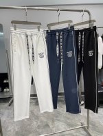 Gu25Ss早春新款优质空气棉布抽绳休闲裤，男女同款经典双G标识刺绣运动休闲长裤！贸易公司渠道稀出，同步官网发售！25年早春时尚有型的休闲裤，很百搭的基础款，情