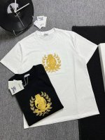 P110 Burberry 25S夏款 颜色 黑色 白色 尺码 S M L Xl 前绣花 280G精梳紧密棉 高品质 男女同款