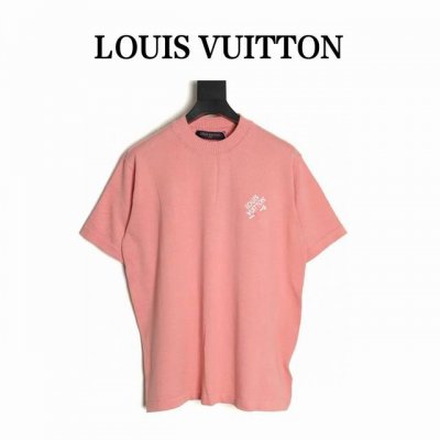 Louis Vuitton 路易威登Lv 别针针织短袖T恤 正品1 9购入，采用14针进口机Santoni进行编织，领子采用7针圆领机双纹进行编织，40支全高精