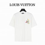 louis Vuitton 路易威登 25Ss 涂鸦彩色字母发泡印花短袖T恤 面料采用高克重280G重精梳棉，定制1:1螺纹，面料舒适亲肤无异感， 制定染面料，