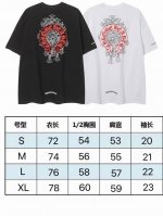 现货 2251 新款夏季潮牌梵文印花马蹄幻影十字架字母250克32支纯棉男女款短袖T恤 颜色：黑色 白色 码数：S M L Xl