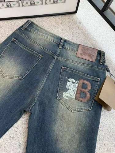 oc-479 Bbr巴宝莉印花字母牛仔裤 復古风格 年代与时尚的结合，引领潮流No.1 1856限定版 复古风来袭 外贸渠道货 定制面料 客供五金Yb开模定做，