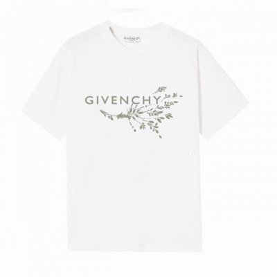 Givenchy 纪梵希花卉字母短袖T恤,简单的设计看起来特别大方！版型剪裁特别有讲究！上身很洋气显瘦内搭外穿都看高密针织圆领设计，平整简约！亲肤透爽！T恤面料
