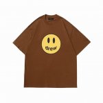 801Drew House笑脸T 22色 定织定染32支230克双纱棉面料 进口胶浆印花，领口纯棉螺纹定制，不易变形，可区别市场版本，开模定制新款吊牌 水洗标