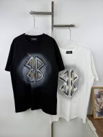 款号X25 Balenciaga 巴黎世家Logo印花短袖T恤 面料采用巴黎Zp定织定染全棉双纱克重260克布面干净布纹清晰，柔软舒适螺纹釆用定染无色差 水洗效