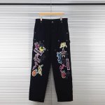 克罗心 Sex Recprds限定 黑色多元素涂鸦工装牛仔裤 克罗心出品 那质感简直无敌 它可是大师 Diy 特别定制款 独一无二 根本不用担心撞款 裤子上各种