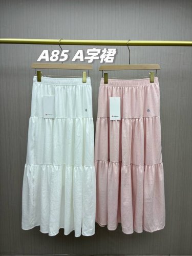 包，一包2件！女生谁不爱的一款A字蛋糕长裙！Lululemon2025最新款女士高腰A字蛋糕长裙，层次感A字长裙，代工厂P走外贸的订单，两色总共各 条，清仓价，