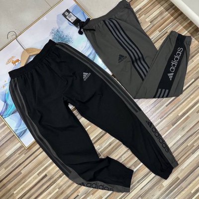 上新 顶配！春夏季新款2025立体裁剪万针刺绣阿迪达斯Adidas三叶草三条杠卫裤机能工装基础大众休闲裤长裤子 高逼格！万针刺绣Logo！阿迪达斯三叶草Adid