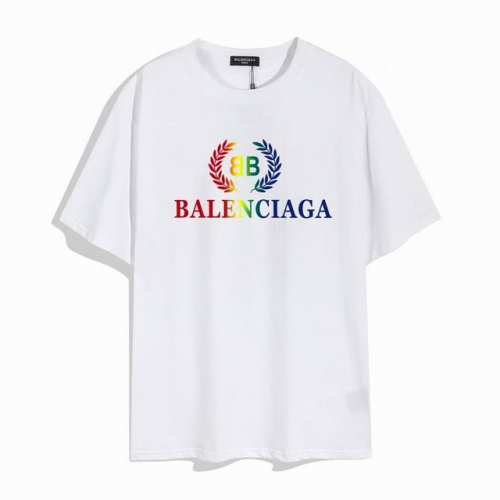 Balenciaga 巴黎世家彩虹麦穗短袖， 品质升级，精致做工，手感柔软，充满了复古工艺还拥有厚实的手感，标志性的图标，独有的辨识度。高克重纯棉质感一流！男女