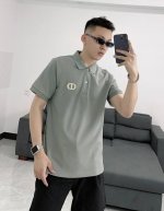 dior迪奥 夏季新品 Cd字母刺绣Logo纯棉短袖男士翻领Polo衫 这款 Polo 衫结合典雅气质与休闲风范。采用棉质珠地布精心制作，胸前饰以同色调 Cd