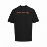 louis Vuitton 路易威登 25Ss 红色字母刺绣短袖 面料采用260克重精梳棉 定制32支1*1螺纹 成衣两遍水洗处理 面料舒适亲肤无异感 定制定染