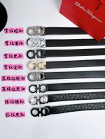 男士好礼～高品质 专柜同步，Ferragamo 菲拉格慕男士8字皮带腰带，8字扣牛皮腰带。菲拉格慕黑扣暗纹双面皮带，菲拉格慕金扣暗纹双面皮带，菲拉格慕枪色平纹皮