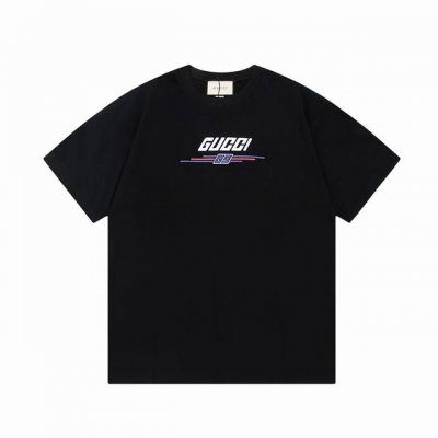 隔天到 Gucci 古驰 腰带 双G字母刺绣% Logo标识精致升级 原版面料 官方同款 短袖T恤 定制 同缸染面料 手感非常舒服 春夏最新版本 颜色: 黑色