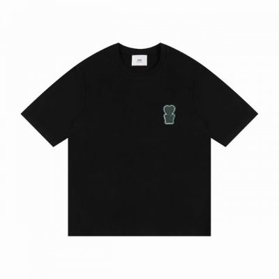 款号170 Ami&Wdc 崔宇植联名款 Ami2025春夏新款短袖 正品原版1;1开模 颜色：黑色 码数：S-Xl