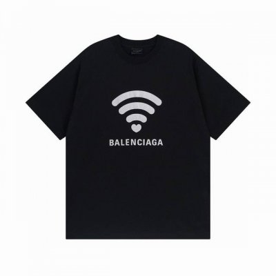 balenciaga 巴黎世家2025 Ss 限定款.520限定Wifi走秀款印花短袖T恤 本市场No.1的质量 真正天花板品质 全部原版开发注意细节图 避免被