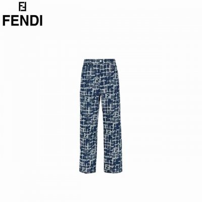 fendi 芬迪 24Fw 流苏提花阔腿牛仔裤 年汪源同款 明星同款 面料经过严格筛选 采用赛络纺面料 经过缩水，洗水加软 固色不掉色 面料柔软 舒适中腰拉链门