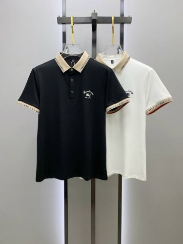 巴宝莉25Ss新款春夏短袖翻领T恤polo，最高版本客供定制高端朱地面料简单时尚款，螺纹拼色螺纹配色超级好看！经典Logo简单大方的款式！满满的高级感，四季可穿