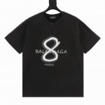 Balenciaga 巴黎世家 Blcg 25Ss 水洗8字草写字母印花短袖T恤 Size:S-Xl