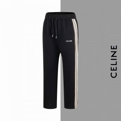 款号 G135 塞琳小标字母刺绣织带卫裤 Celine 官网一致款式 面料：450克高克重精品复合面料 同缸同色织染螺纹 颜色一致 立体饱满小标刺绣 提花织带