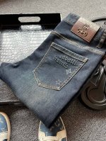 特价清仓 专柜顶级货！库存：30-31-32-33-34-35 人气爆款！Dior 迪奥&古驰 Gucci合作款专柜新品高奢重工牛仔裤！恒隆在售万元级，款号：5