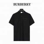 burberry巴宝莉Bbr 24Ss 胸口麦穗刺绣短袖polo衫 面料采用240G专用珠地面料 宝蓝色,花灰色珠地布为原版定染 前幅采用进口田岛机万针刺绣 下