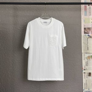 a97 Loewe罗意威 采用300足克面料 25新款 口袋刺绣 宽松版型 男女同款短袖 独家专供新款原单休闲短袖 高端定制 高版本 时尚百搭爆款 进口面料 手