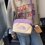 50，The North Face北面 街头潮流个性拼色单肩包男女情侣款百搭休闲斜挎包户外时尚运动小挎包手机包 尺寸:26×18×9