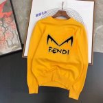 直 Fendi 芬迪 秋冬经典圆领套头羊毛衫，全品相！！！羊毛混纺面料，2025最新款 黄金比例！！修身款软黄金 百搭实用型的单品，搭配及实用性强大到天际，简洁