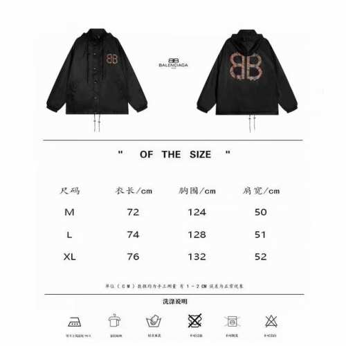170 顶级版本 Balenciaga巴黎世家Blcg23Fw新款双B冲锋衣夹克外套 定制定染纯棉混纺材质，质感很柔软，内里同样加一层混纺材质的里布，舒适透气，