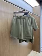 衣服 短裤 Bbr 最新25Ss爆款套装来袭 面料采用空气层双面 原版定制 面料柔软轻盈 吸湿排汗 上身超级舒服 超级棒棒哒Bjj 颜色：藏蓝色，浅灰色，浅杏色