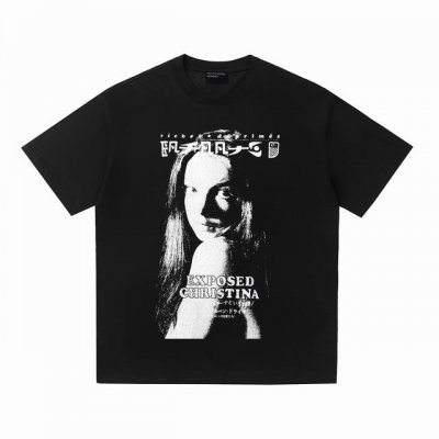 Ert07 复古美式短袖T 颜色：黑色 码数:S-Xl