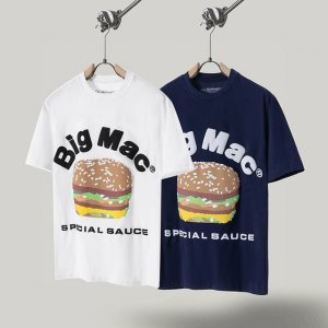 款号：C02 顶级品质 Cpfm X Cacus Jack X Mcdonalds 汉堡联名发泡短袖 做工精美 走线流畅 原版开模 工艺讲究 印花清晰 细节挑剔
