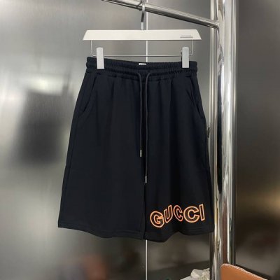 上新 纯原臻品 顶级原版复刻 Gucci古驰2025Ss新款Logo印花休闲运动短裤 原版面料高版本高品质 网红明星同款 50支双精梳丝光棉小蜂窝加厚320G双