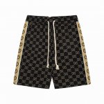 Gucci 古驰 字母 提花双G 刺绣 Logo标识 侧边字母双G织带 五分裤、高品质牛肚面料、特别手感、超级质感 舒适柔软透气 休闲宽松版型 潮流男女同款 短