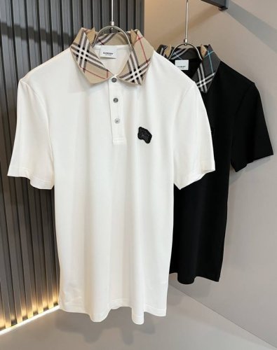 bur*Erry 巴*莉 2025春夏新款男士短袖Polo衫，品牌最新设计元素！既不单调也不复杂,恰到好处的展现品味！客供顶级定制珠地棉面料！舒适吸汗透气根本不