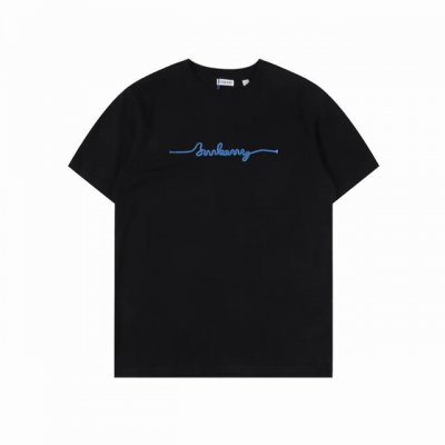 Burberry 巴宝莉 编织麻绳字母Logo圆领短袖 原版定制320克全棉100%双纱纯棉螺纹同缸染面料袖口下摆是三本针工艺 肩部双针五线更立体 领口包边包条