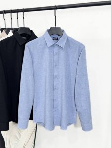 新品 Ez家男士时装款商务休闲天丝亚麻长袖衬衫，香港洋行渠道货，纯正血统品质，原厂代工出品，25春夏新款，高端一线成衣系列！ 可预测性的爆卖单品，自带热售体质，