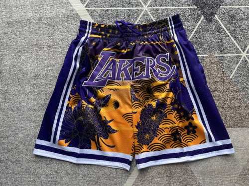 90 款号：K31 顶级刺绣版本 Just Don Nba Los Angeles Lakers Team Shorts 科比詹姆斯主场客场Nba 洛杉矶湖人队