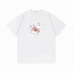 Acne Studios×Moomin 联名限定款 2025Ss 官网同步 联名字母Logo 男女同款 短袖T恤 定制300克100％双纱纯棉面料 定染32支双