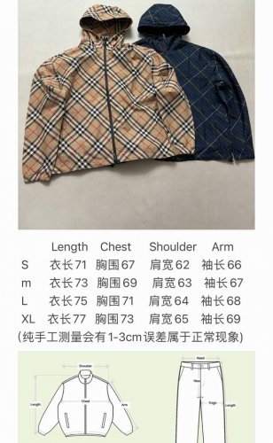 Burberry 巴宝莉条纹骑士冲锋衣外套