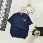 尺码Xs-Xl1:1定制 2025夏季新品高田贤三Kenzo男士蜻蜓刺绣图案刺绣短袖T恤衫 kenzo Happy Dragonfly 刺绣宽松T恤 重磅平纹针