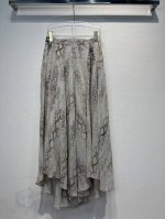 2025夏季新款 蛇纹半身裙 超级大摆 上身时尚飘逸 百搭神器 Size: S- L
