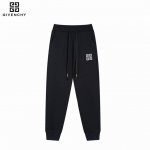 givenchy 纪梵希 24Ss前后绣花Logo长裤 纯棉高品质面料、特别手感、超级质感 舒适柔软透气 休闲宽松版型 潮流男女同款 长裤颜色： 黑色码数： X