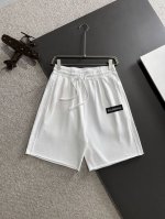 隔天出货 高品质 Balenciaga 巴黎世家 2025春夏新款松紧带休闲净色宽松短裤，裤脚下摆二本针锁边，针脚细密牢固，专柜定制面料 透气舒适度高，细节无可
