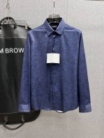 春夏款.三标全齐.新款 巴尔曼 独家客供新款原单男士休闲长袖衬衫 高端定制 高端版本 时尚百搭爆款进口面料 手感超柔软细腻 穿着亲肤舒适 高端精品 Logo定制